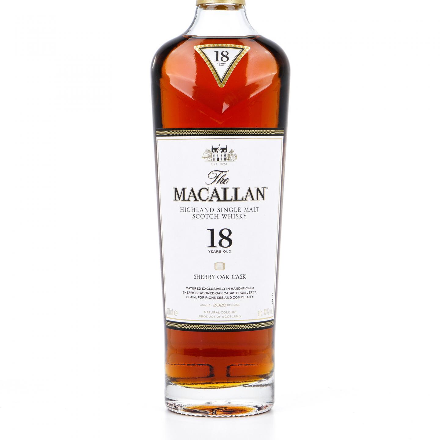 【附X光图】麦卡伦 18年 2020 雪莉桶 43%