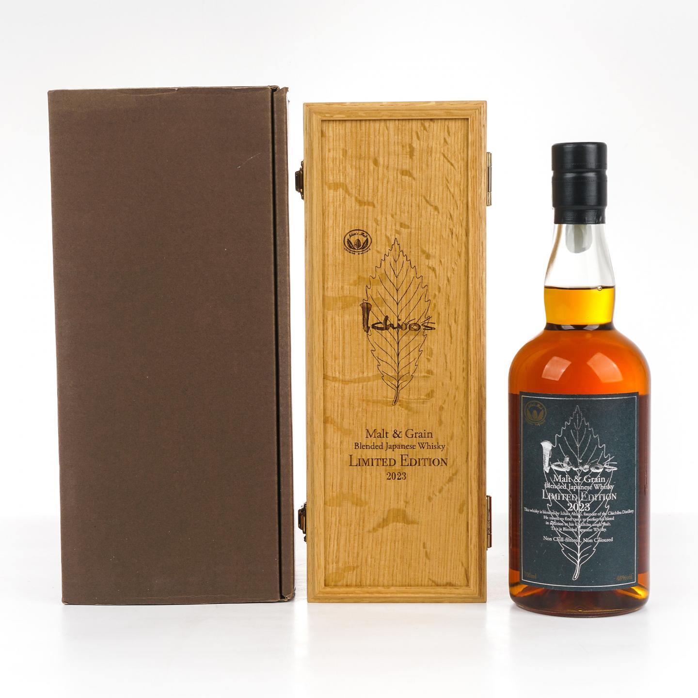 秩父 2023 黑叶 Ichiro's Malt & Grain 限量版 木盒