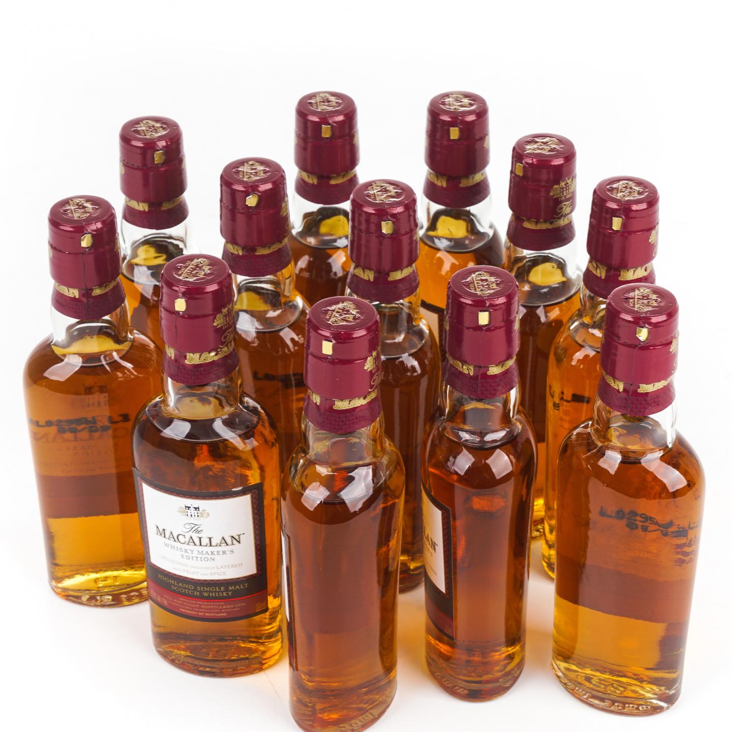【酒版】麦卡伦 1824系列 Whisky Maker's Edition 12瓶组*50ml