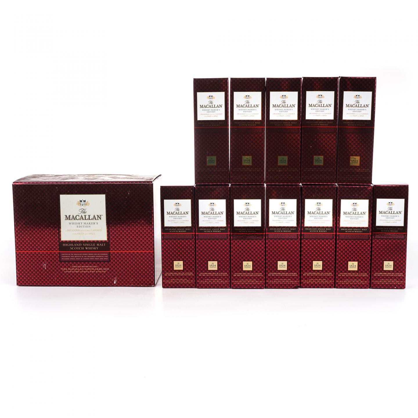 【酒版】麦卡伦 1824系列 Whisky Maker's Edition 12瓶组*50ml