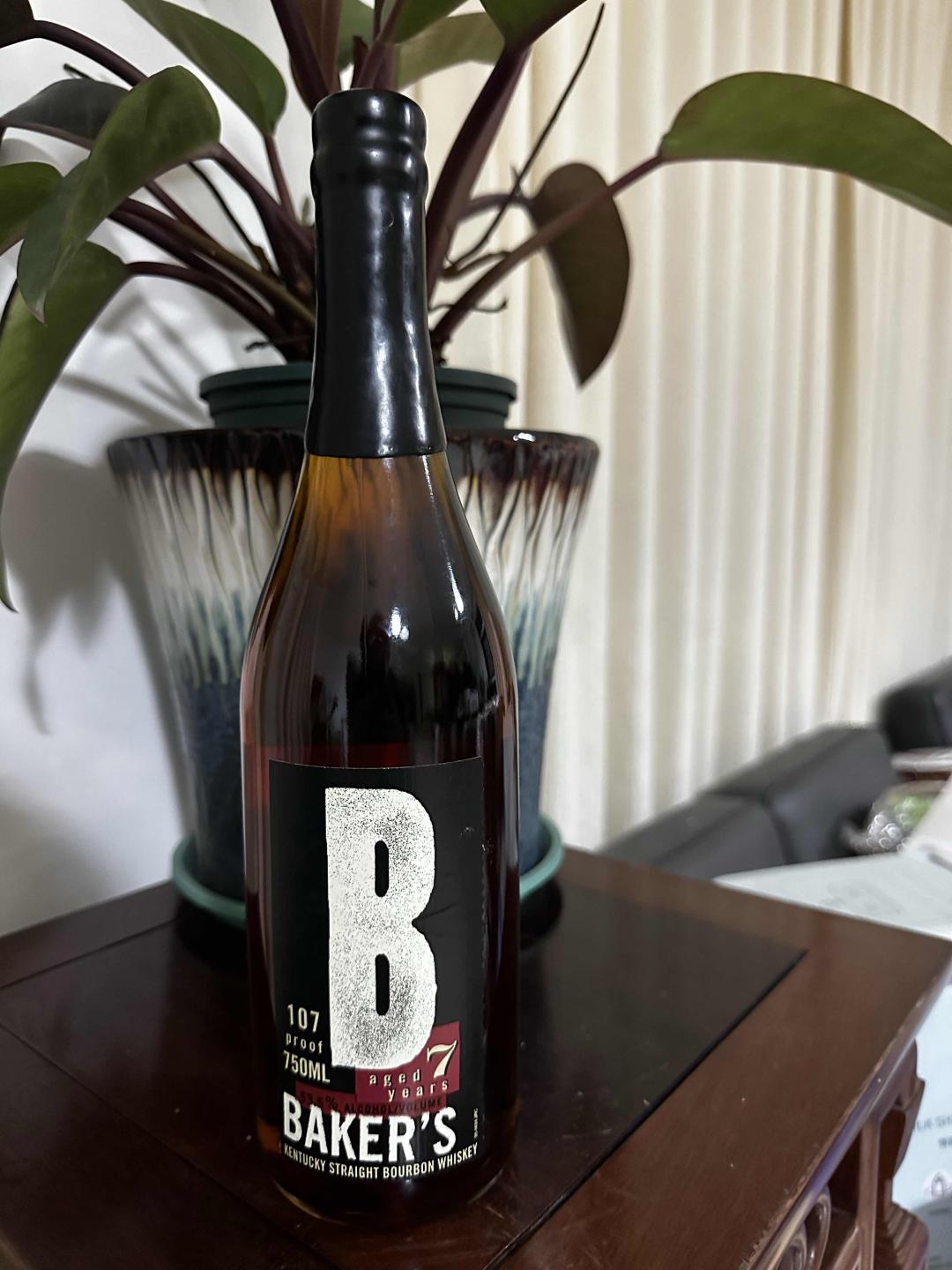 【绝版停产老酒】 Baker‘s 7年 750ML