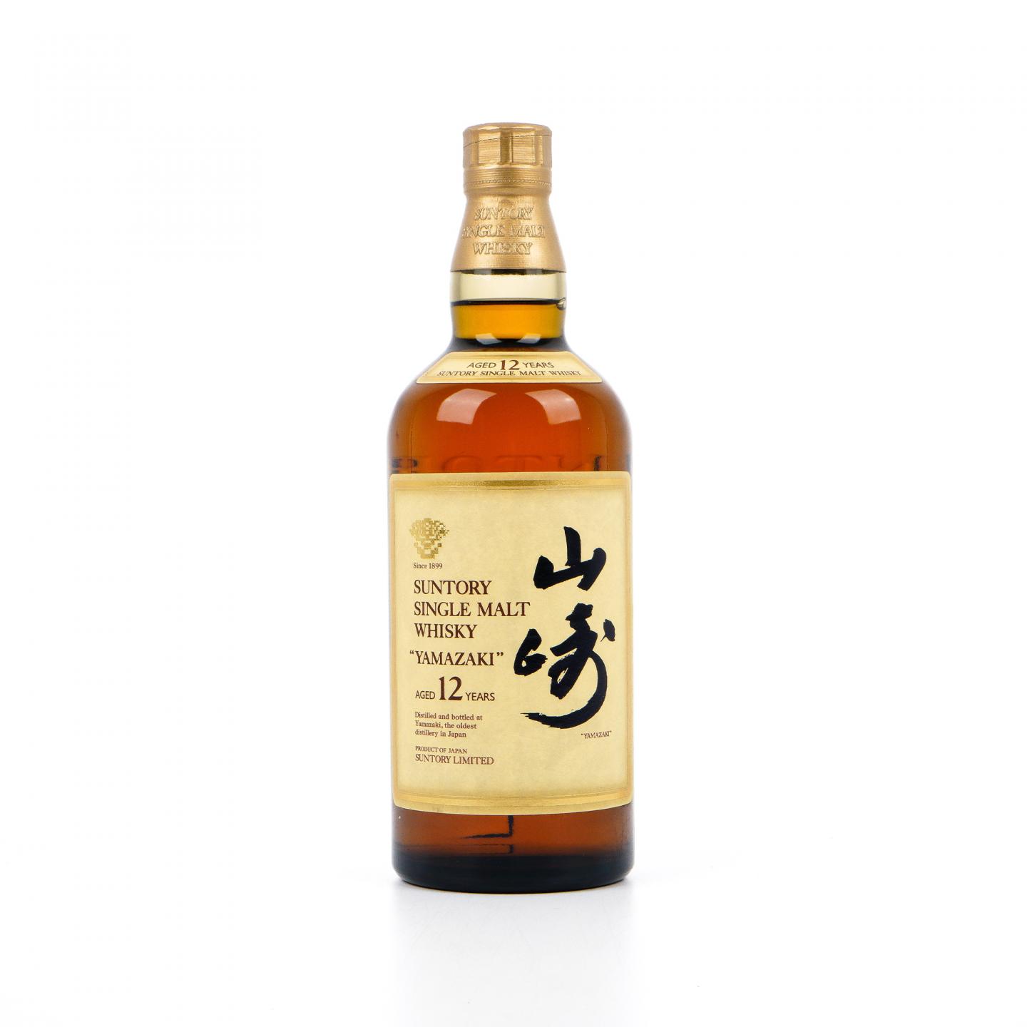 山崎 12年 Single Malt 金花标 750ml 非原盒