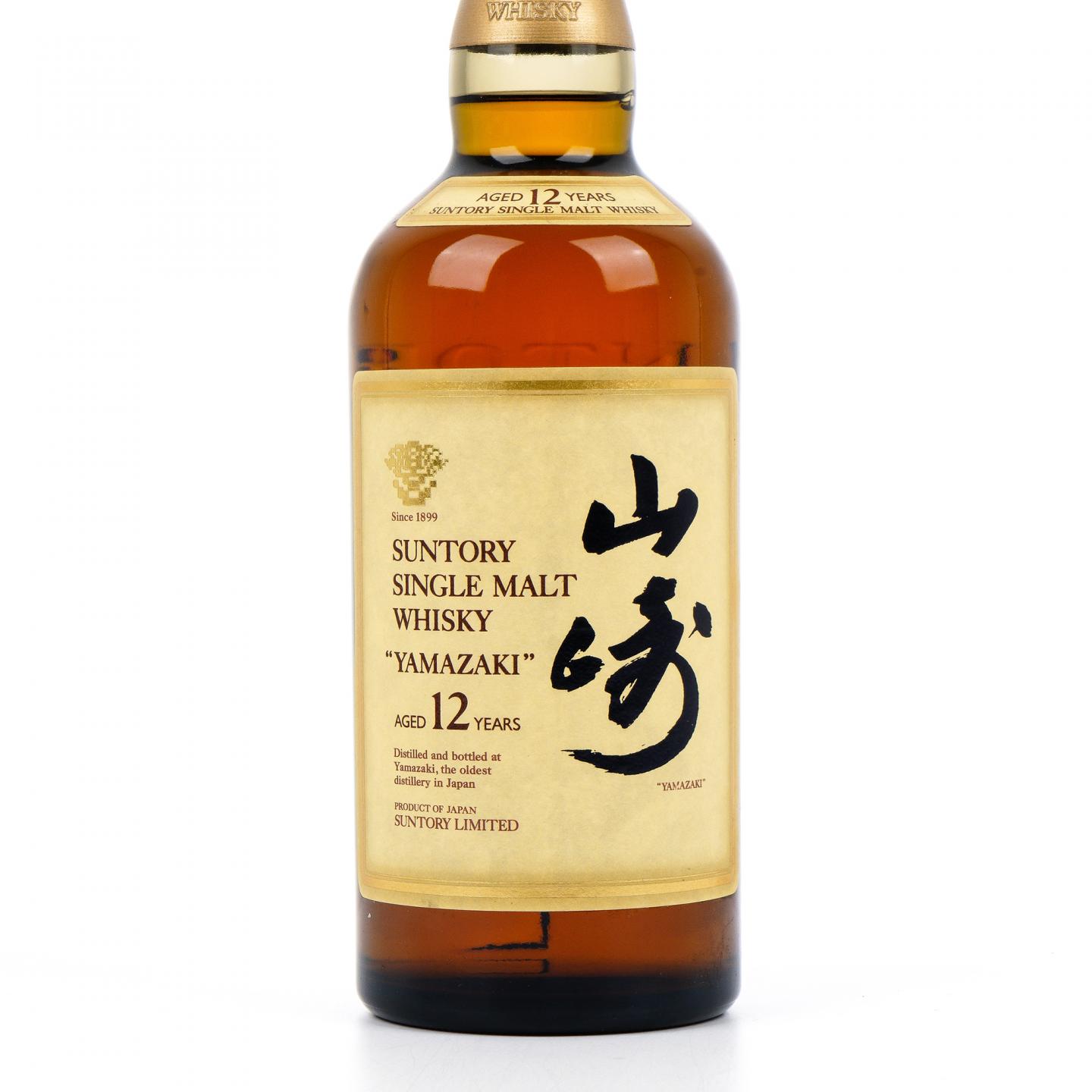 山崎 12年 Single Malt 金花标 750ml 非原盒