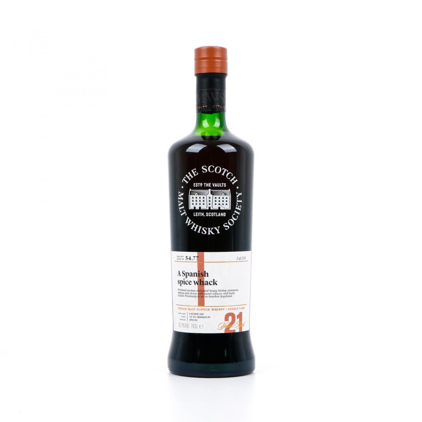 SMWS 54.77 雅伯莱 21年 1997 初填PX雪莉桶