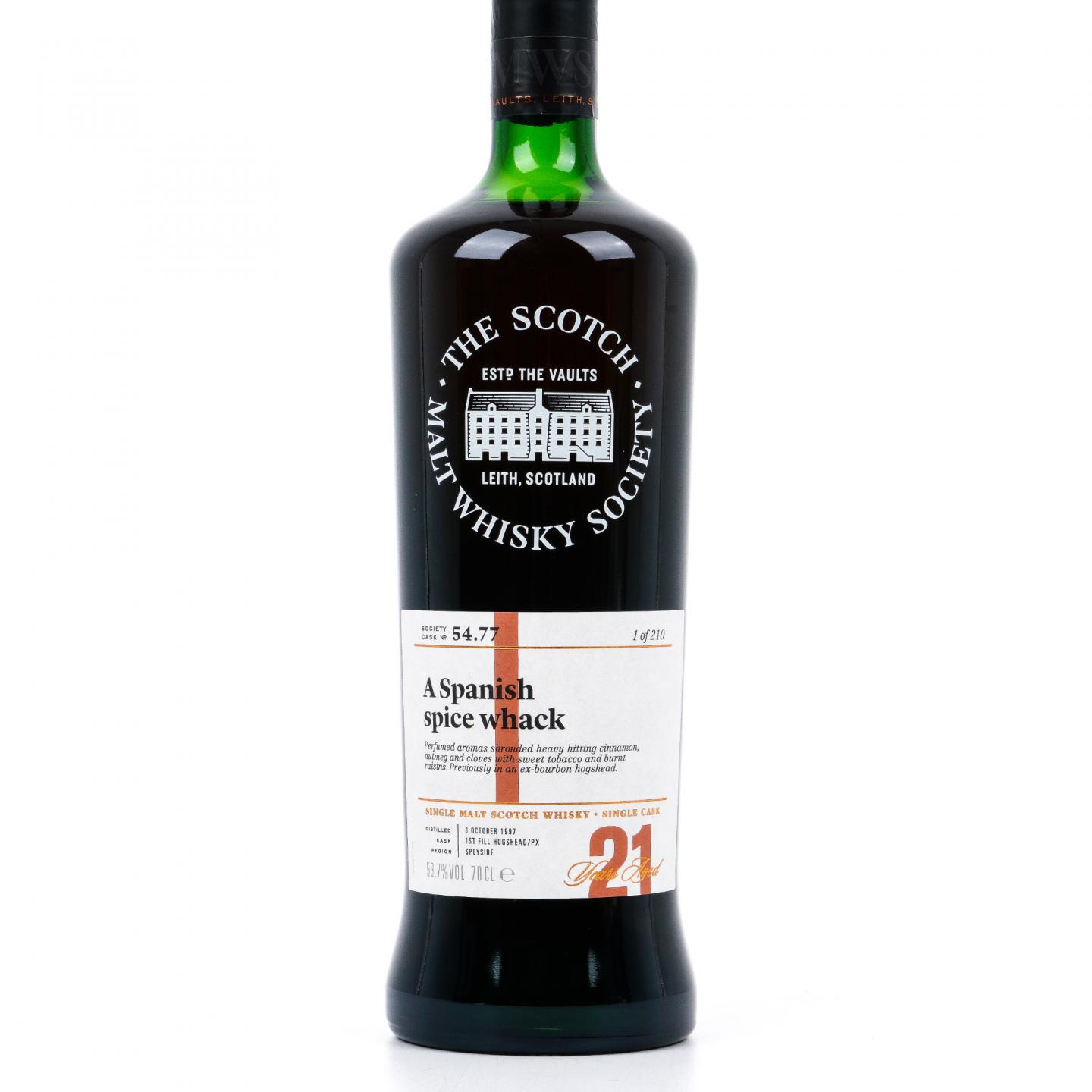 SMWS 54.77 雅伯莱 21年 1997 初填PX雪莉桶