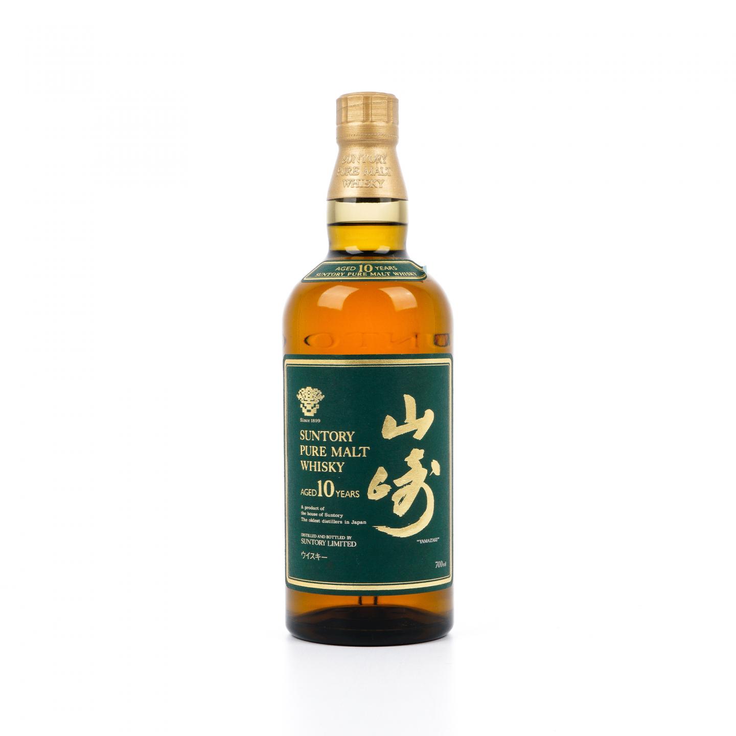 山崎 10年 金花标 Pure Malt 绿标