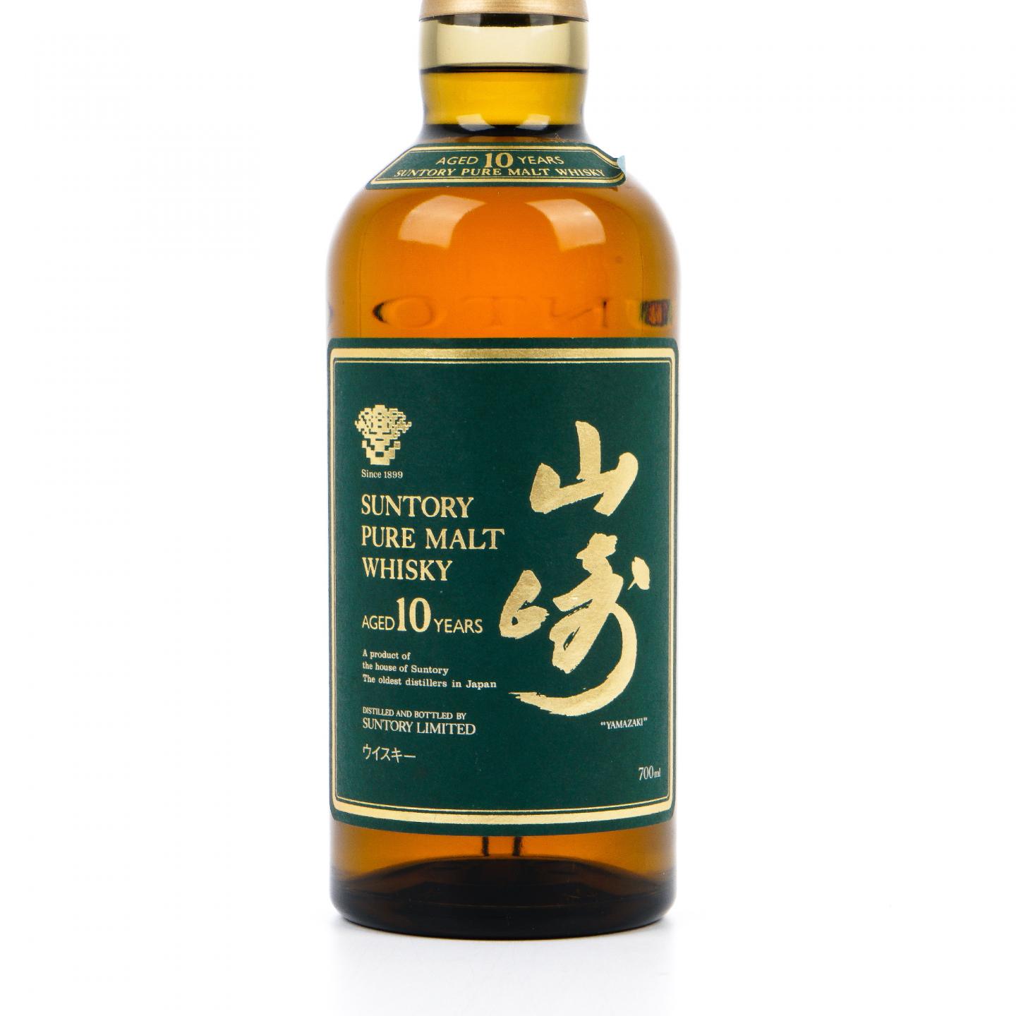 山崎 10年 金花标 Pure Malt 绿标