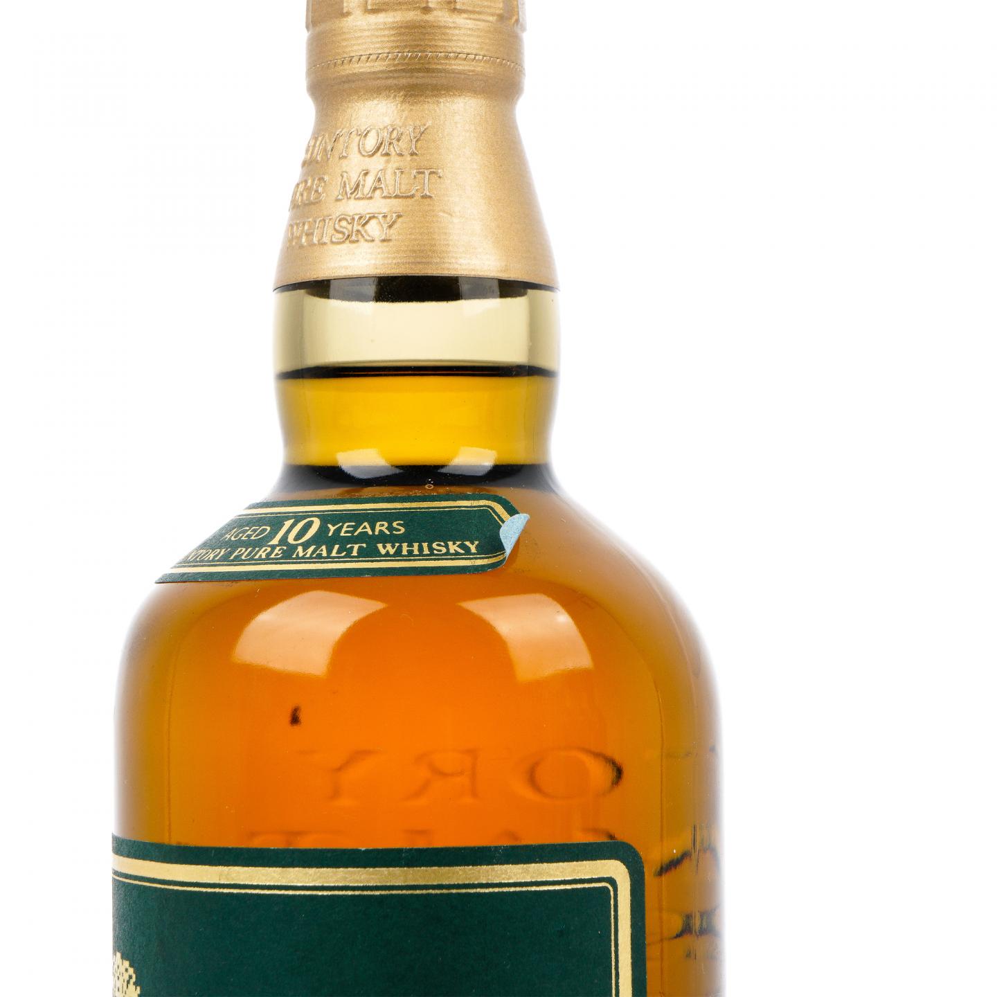 山崎 10年 金花标 Pure Malt 绿标