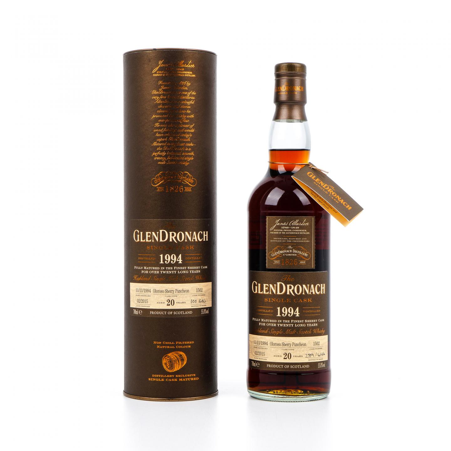 格兰多纳 20年 1994-2015 雪莉桶#1502 非原盒