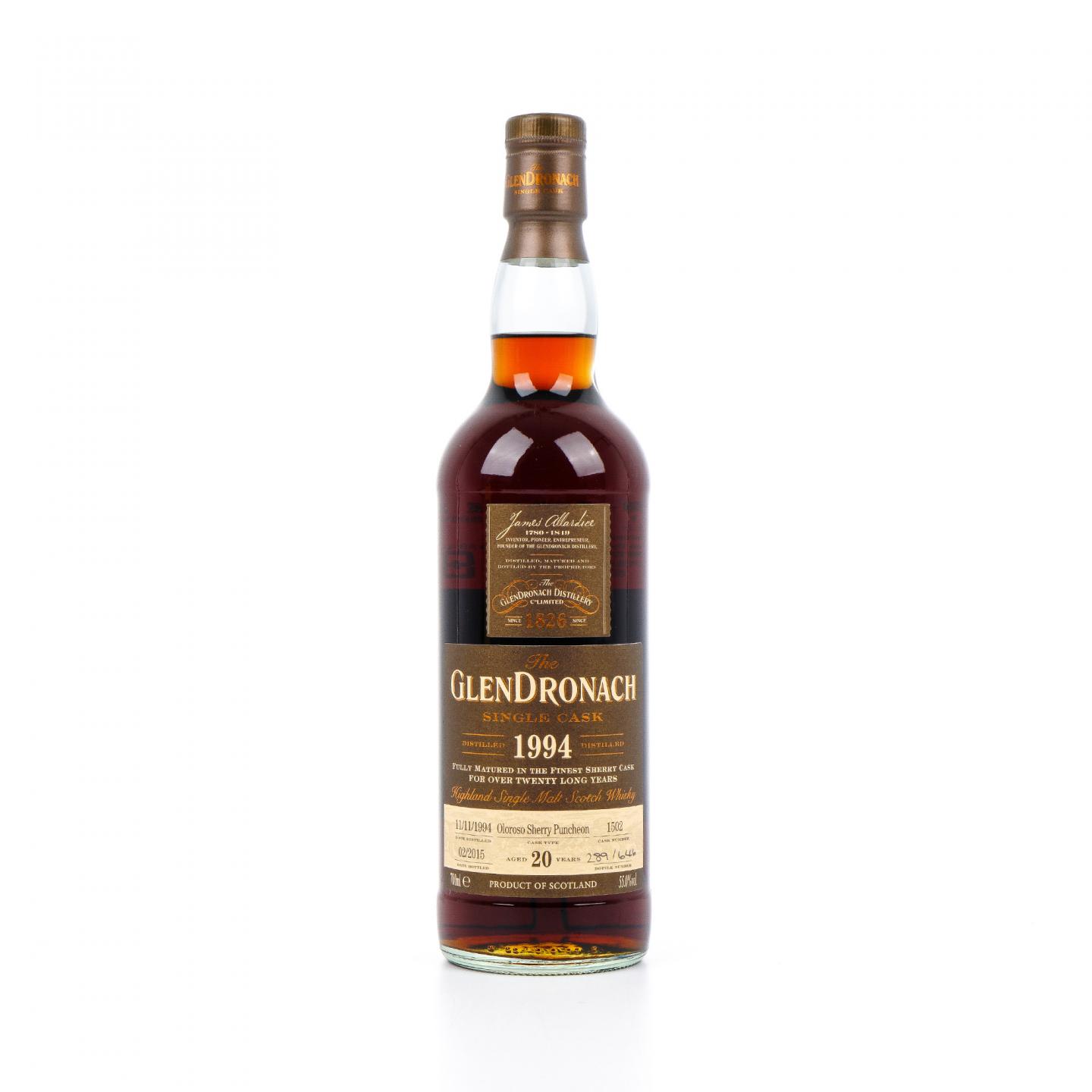 格兰多纳 20年 1994-2015 雪莉桶#1502 非原盒