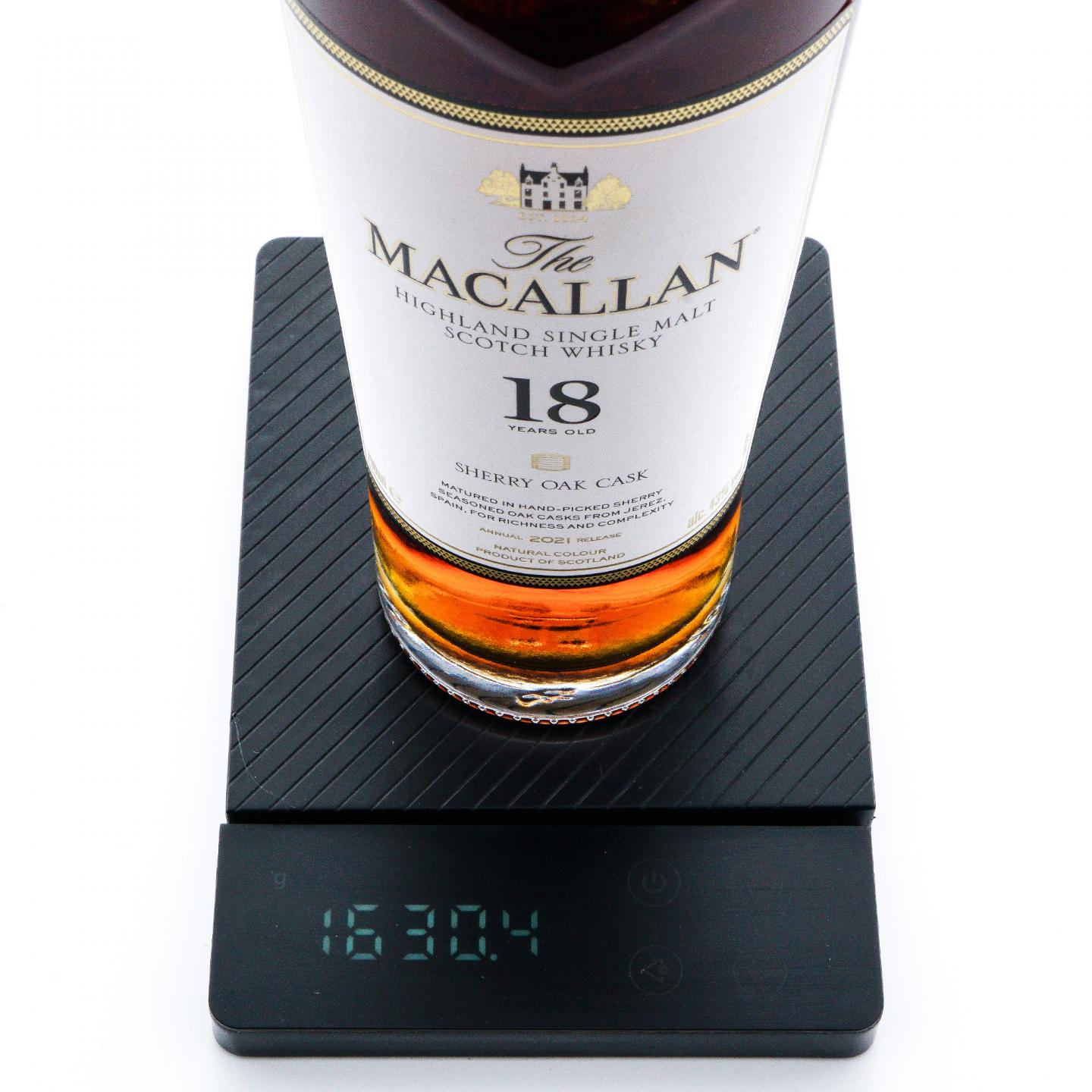 【附X光图】麦卡伦 18年 2021 雪莉桶 700ml 行货