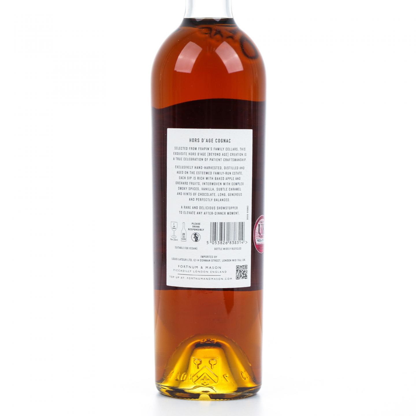 Fortnum & Mason联名 Frapin家族 Hors d'Age 干邑