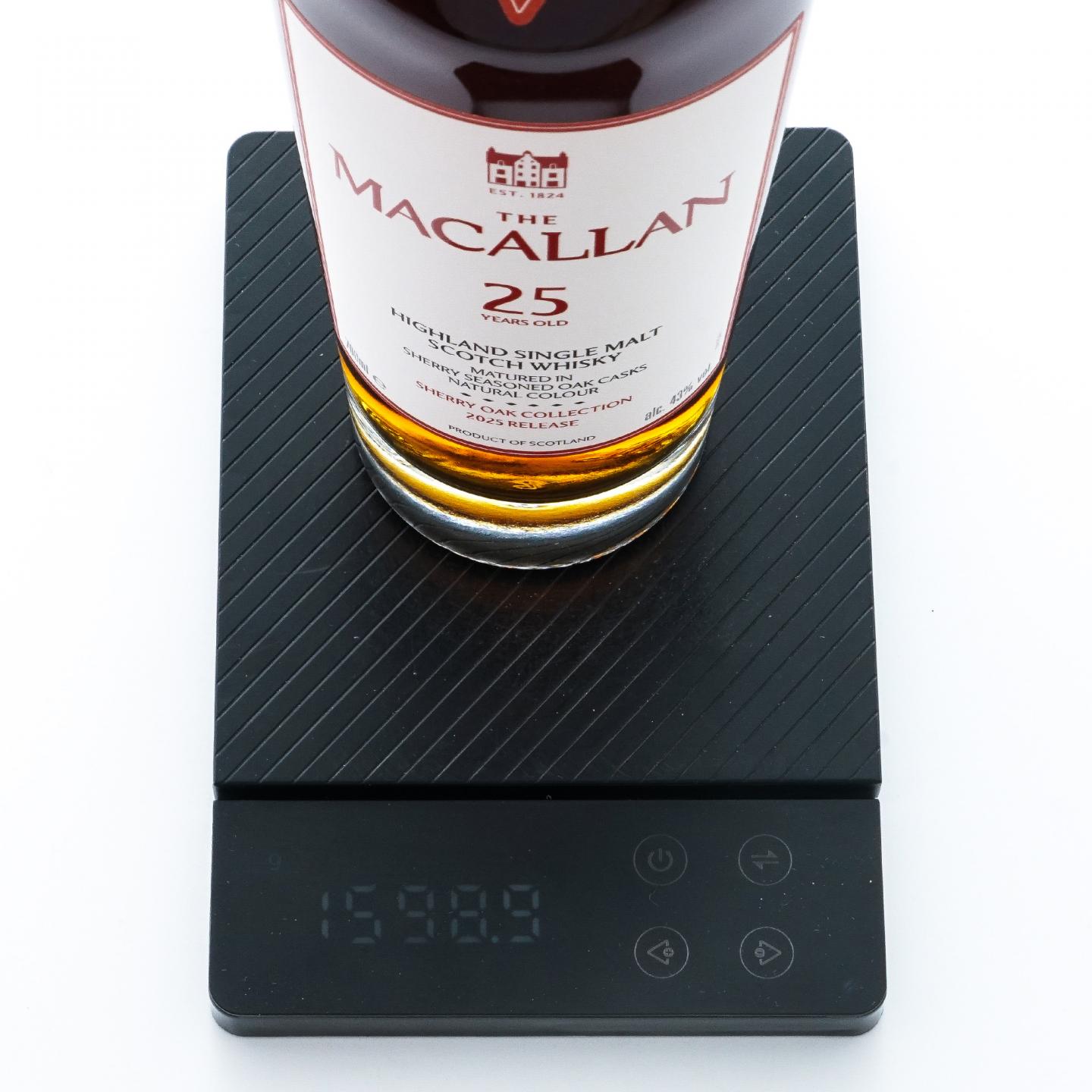 麦卡伦 25年 2025 雪莉桶 木礼盒 43%