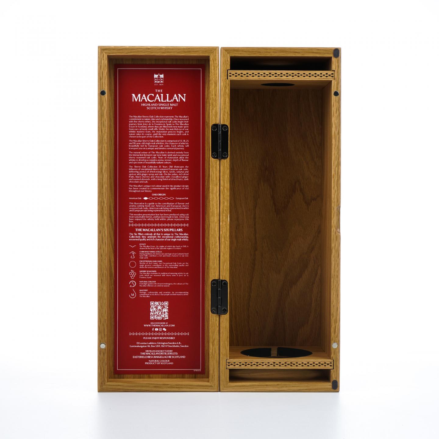 麦卡伦 25年 2025 雪莉桶 木礼盒 43%Vol.