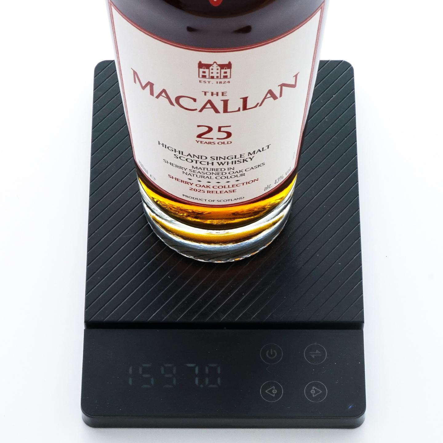 麦卡伦 25年 2025 雪莉桶 木礼盒 43%Vol.