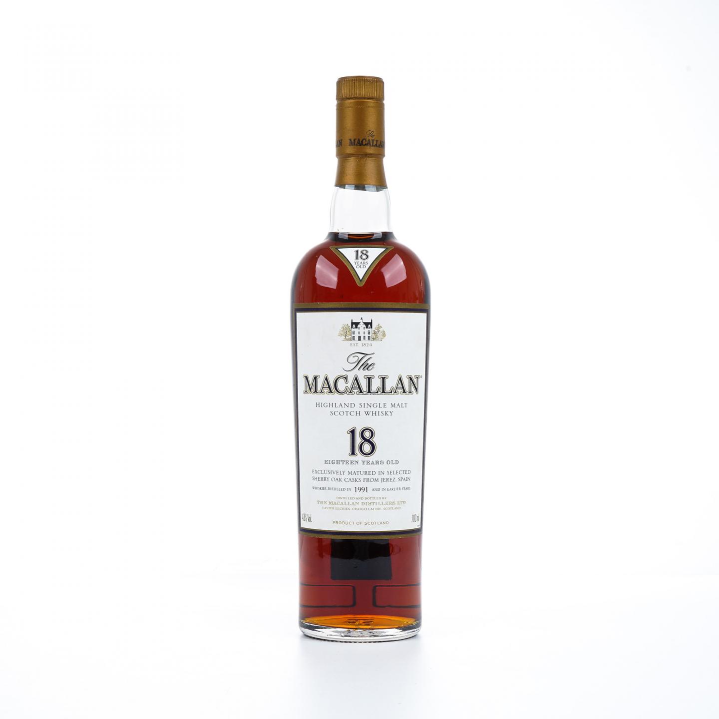 麦卡伦 18年 1991 雪莉桶 43%Vol.