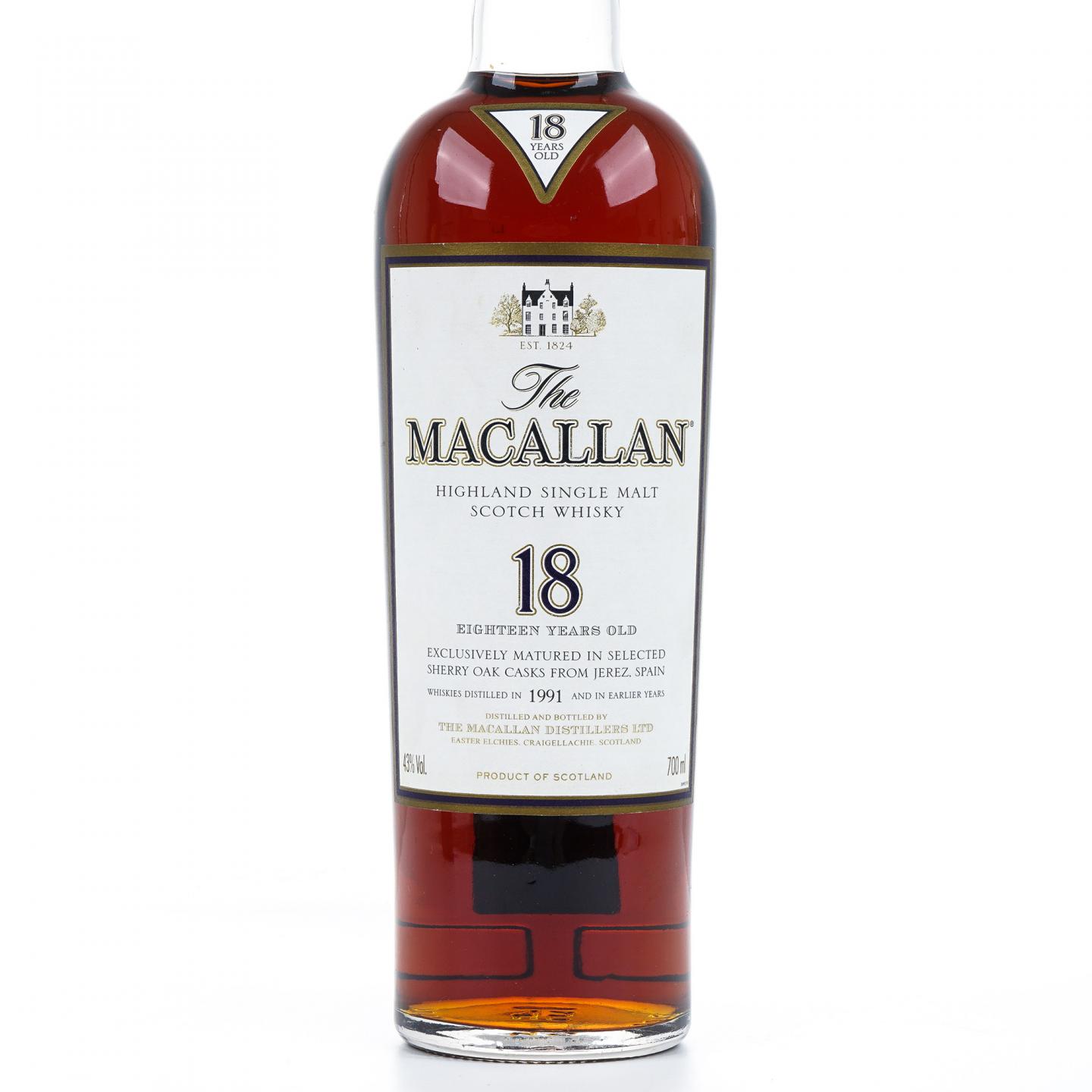 麦卡伦 18年 1991 雪莉桶 43%Vol.