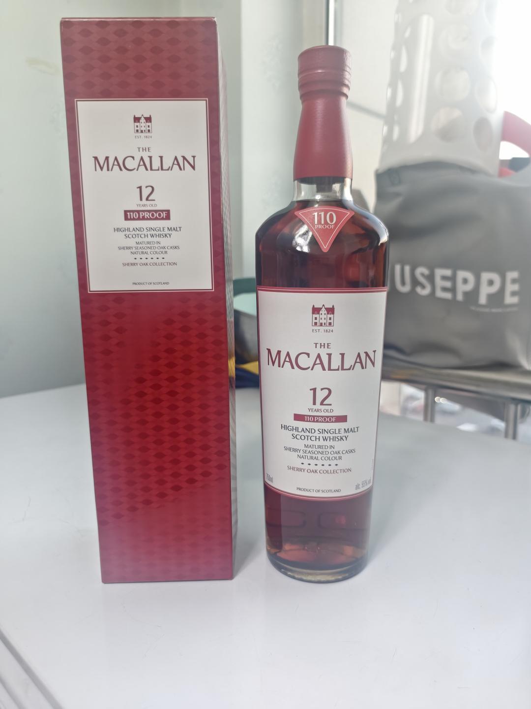 保真 750ml版 麦卡伦12年110proof 麦卡伦12年55度版
