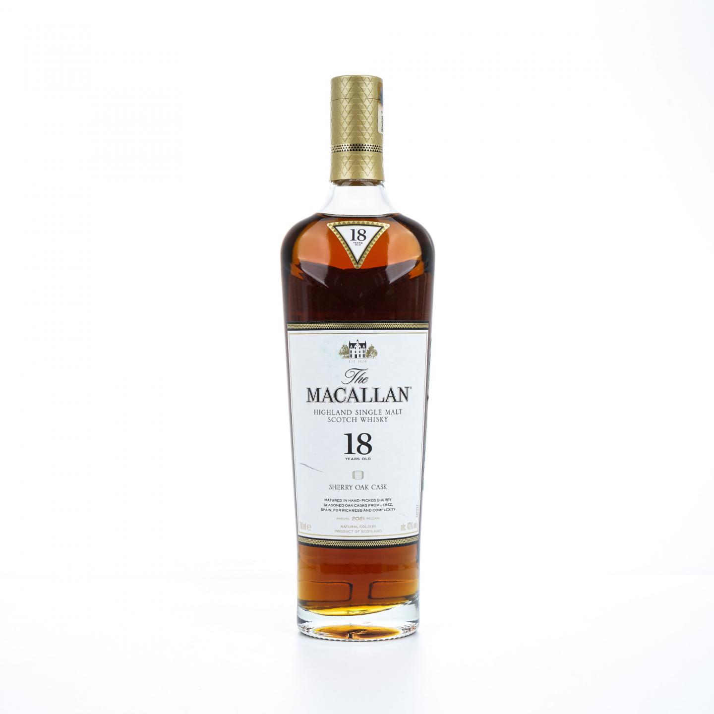 【附X光图】麦卡伦 18年 2021 雪莉桶 700ml