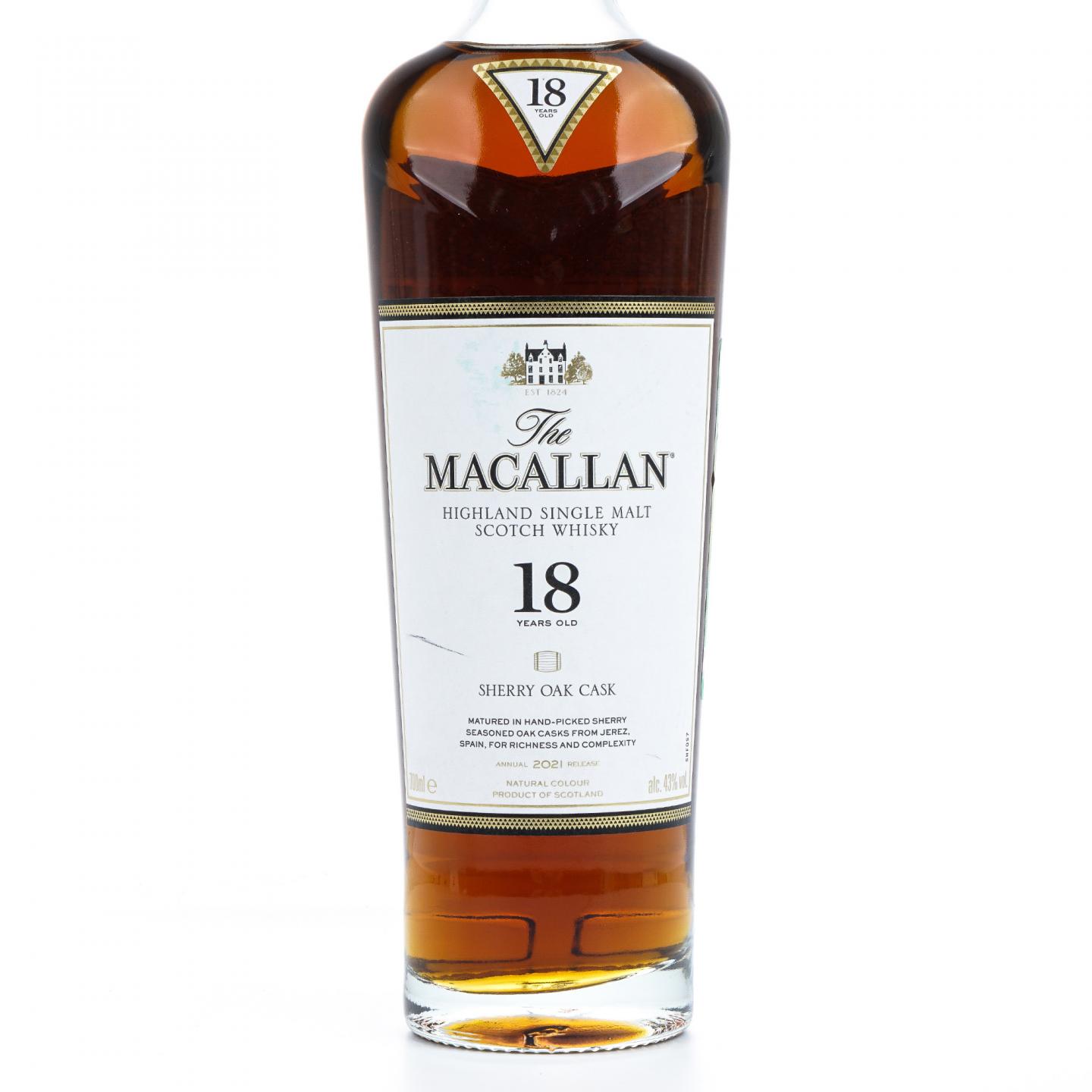 【附X光图】麦卡伦 18年 2021 雪莉桶 700ml