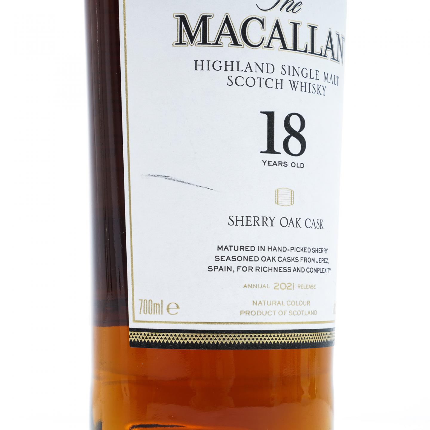 【附X光图】麦卡伦 18年 2021 雪莉桶 700ml