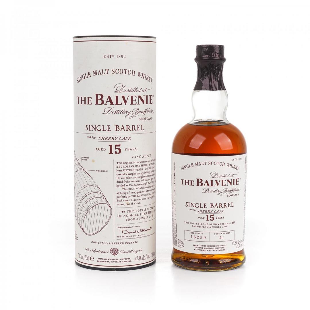 【官方单桶】2014年 Balvenie百富 15年雪莉桶单桶单一麦芽威士忌 47.8% 700ml