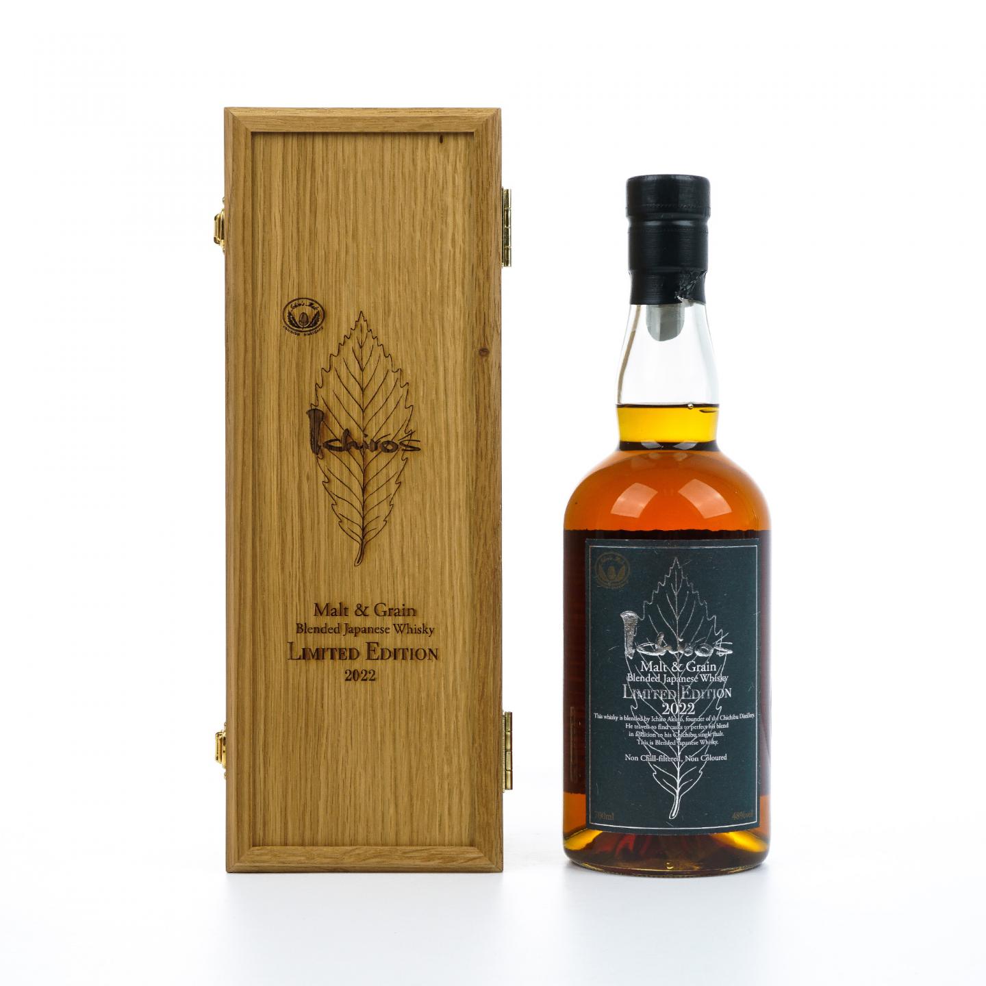 秩父 2022 黑叶 Ichiro's Malt & Grain 限量版 木盒 700ml