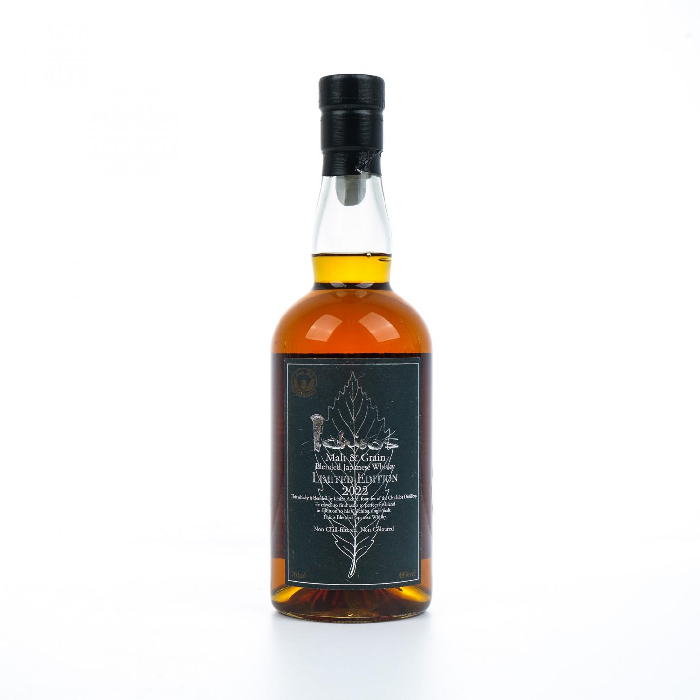 秩父 2022 黑叶 Ichiro's Malt & Grain 限量版 木盒 700ml