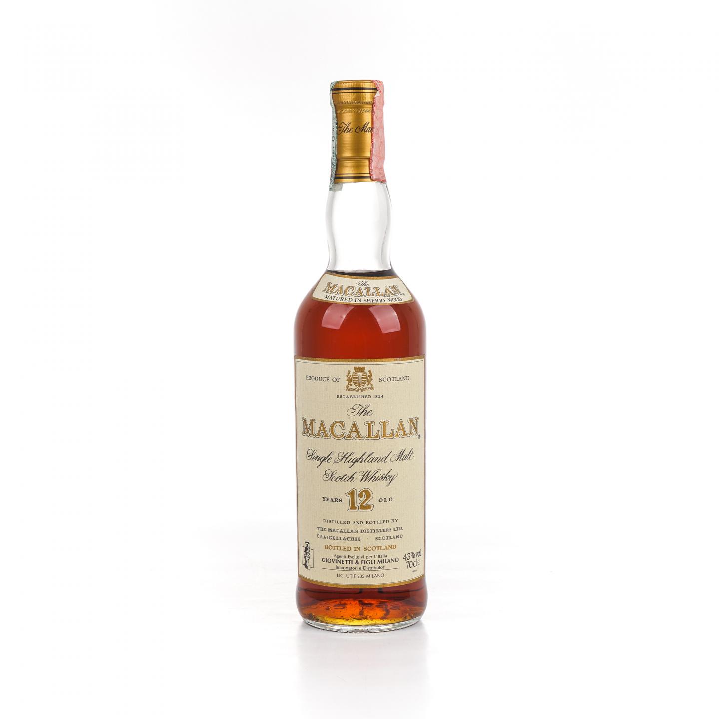 麦卡伦 12年 雪莉桶 43%