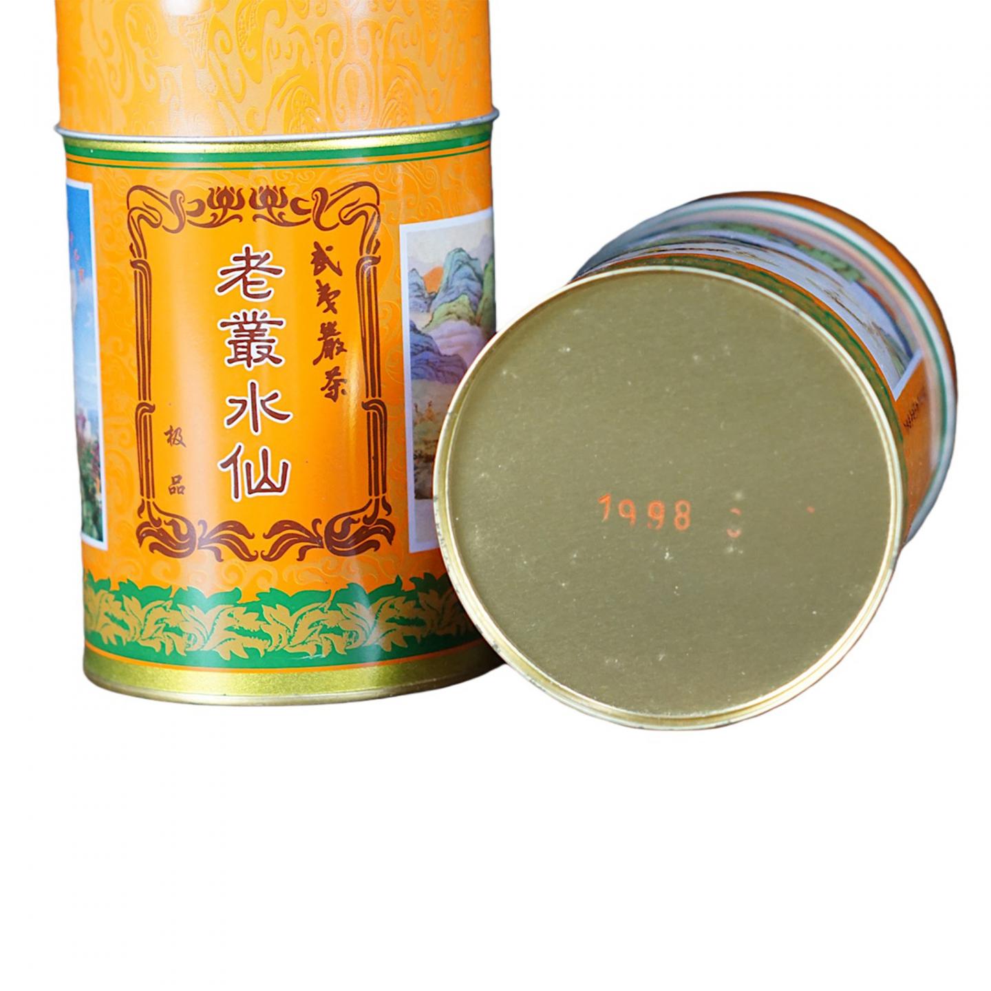 1998年 武夷山市九曲茶厂 原箱建县一千周年纪念 老枞水仙 两罐*125g 干仓