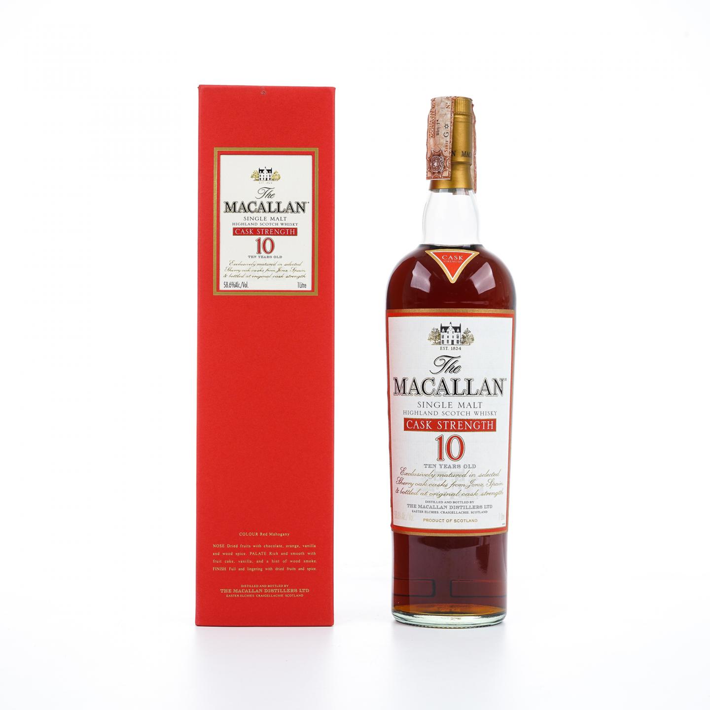 麦卡伦 10年 桶强 1升装