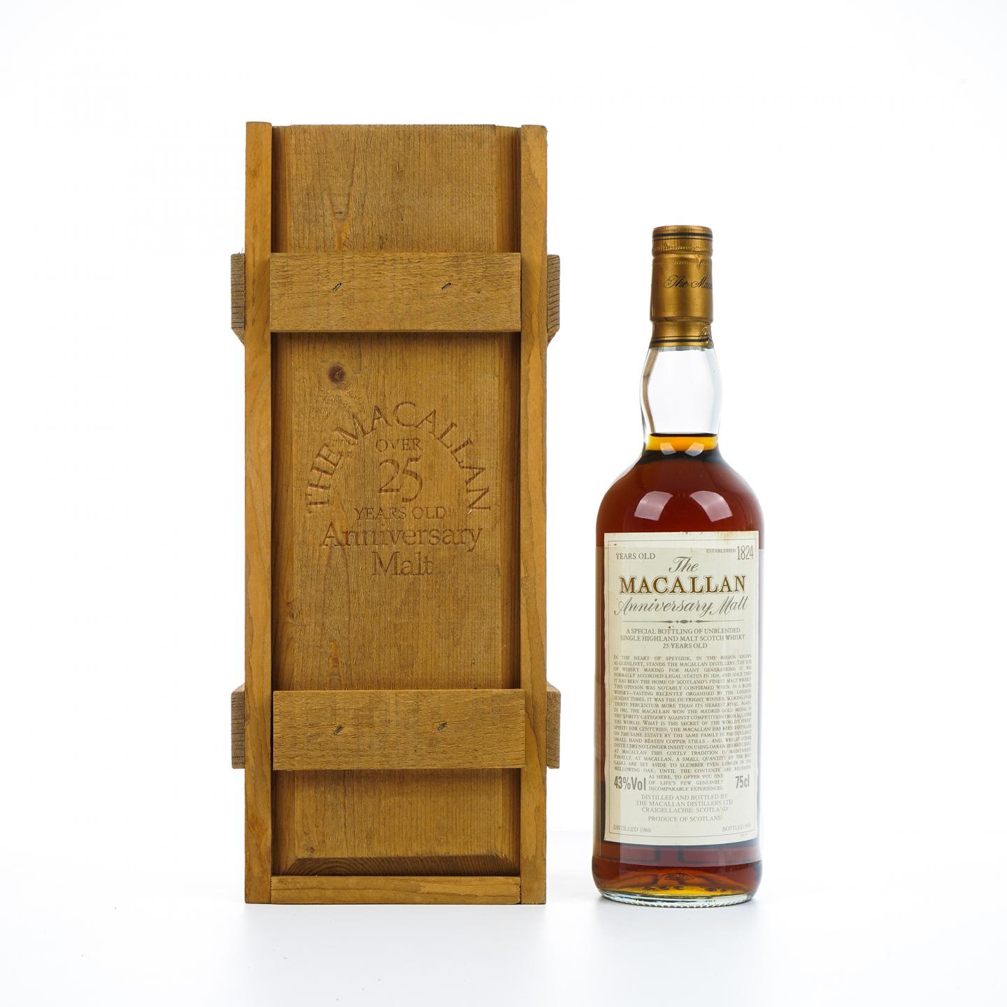 麦卡伦 25年 1968-1994 the Anniversary Malt系列 750ml