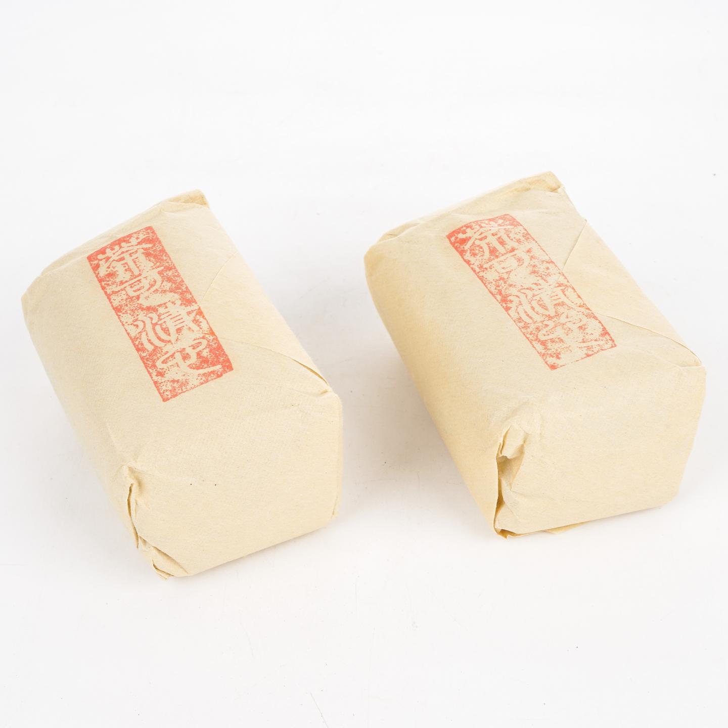 1990年代 中茶出口金记茶行 特级名枞白鸡冠 2包*50g 干仓