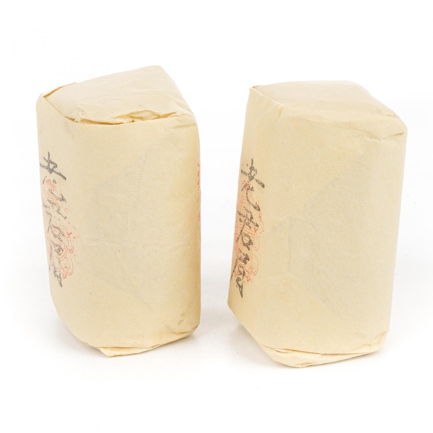 1990年代 中茶出口金记茶行 甲级老君眉 干仓 2包*50克