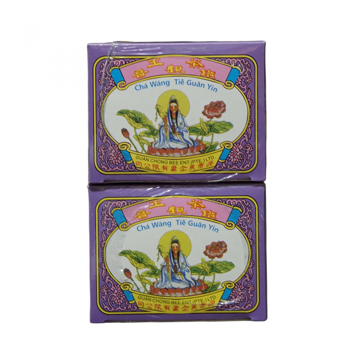 1999年 源崇美茶庄 双龙毛牌茶王铁观音 2盒*144克 干仓