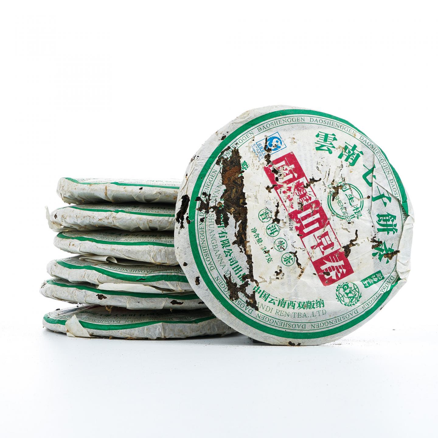 2007年 天地人 南糯山早春普洱生茶 约357g*7饼 干仓