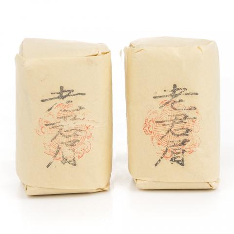 1990年代 中茶出口金记茶行 甲级老君眉 干仓 2包*50克