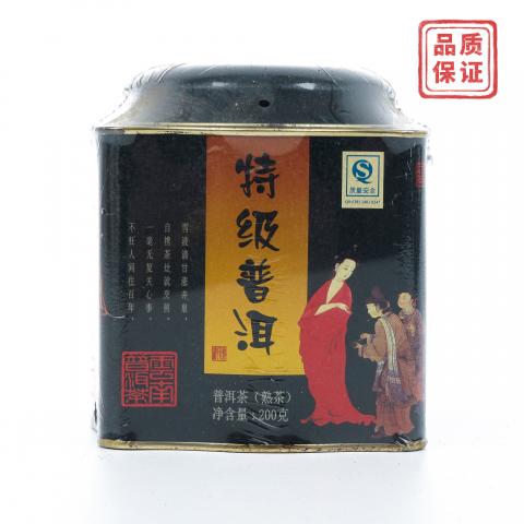 2007年 昆明茶厂 吉幸牌特级普洱熟茶 散茶 200克 干仓