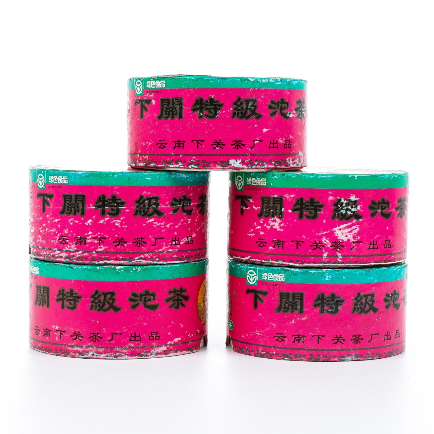 2004年 云南下关茶厂 下关特级沱茶 5盒组*约100克 干仓