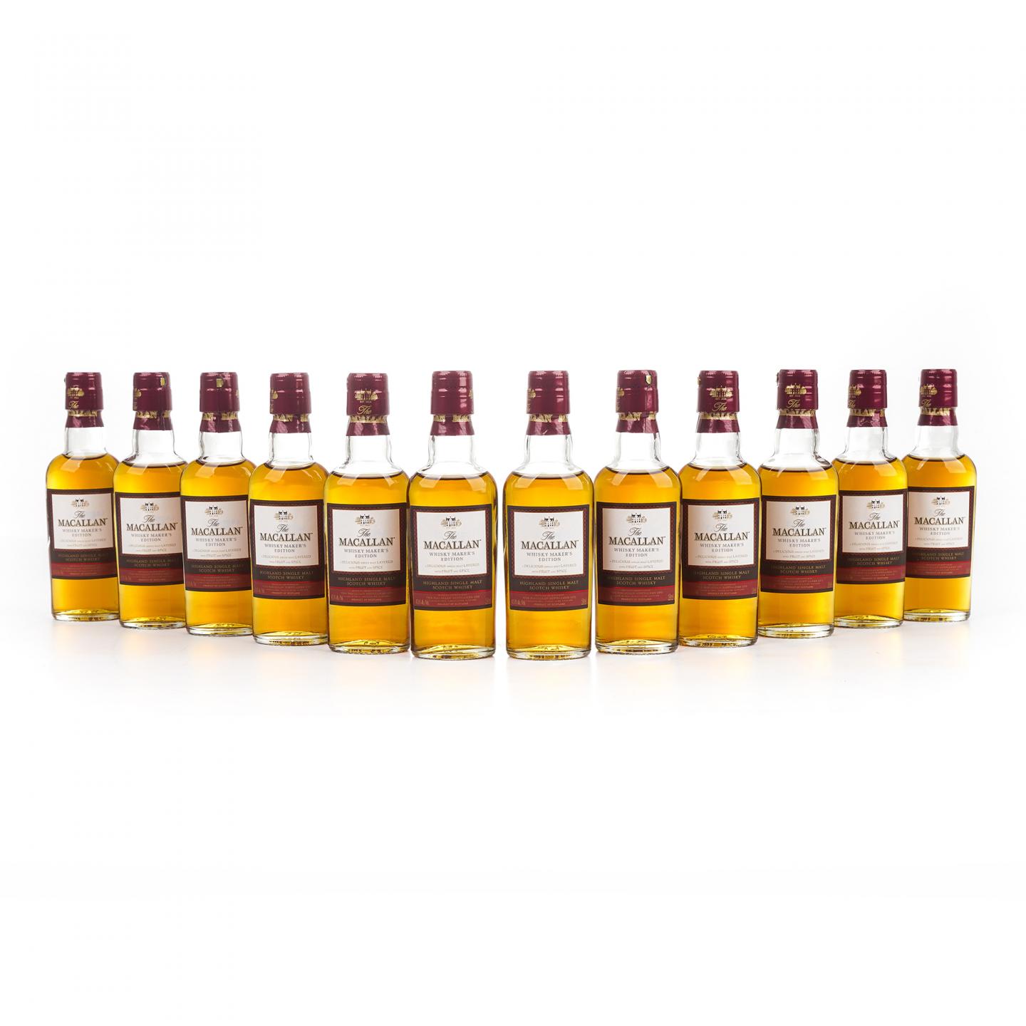 【酒版】麦卡伦 1824系列 Whisky Maker's Edition 12瓶组*50ml