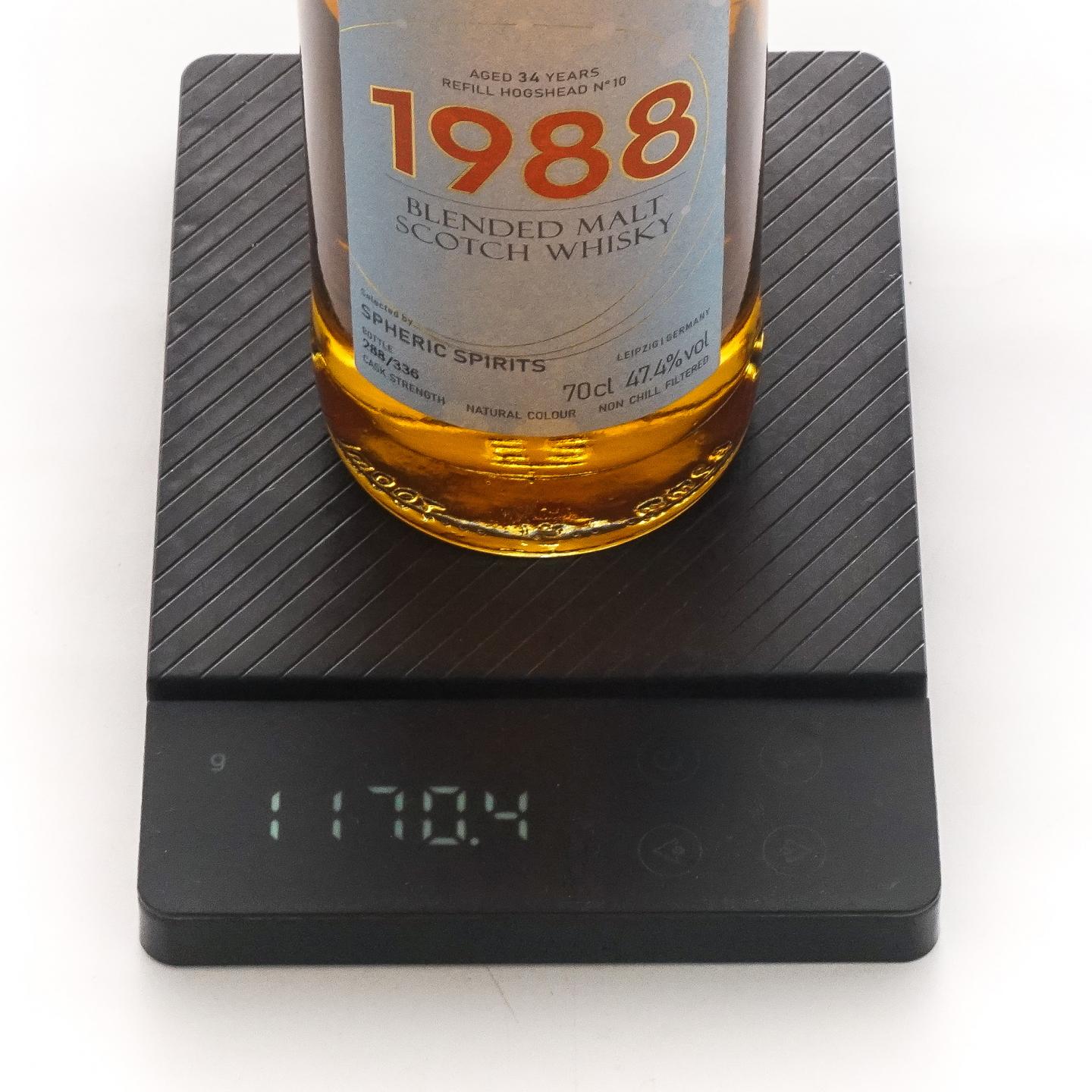 苏格兰调和 34年 1988-2022 SpSp 桶号#10 桶强 700ml