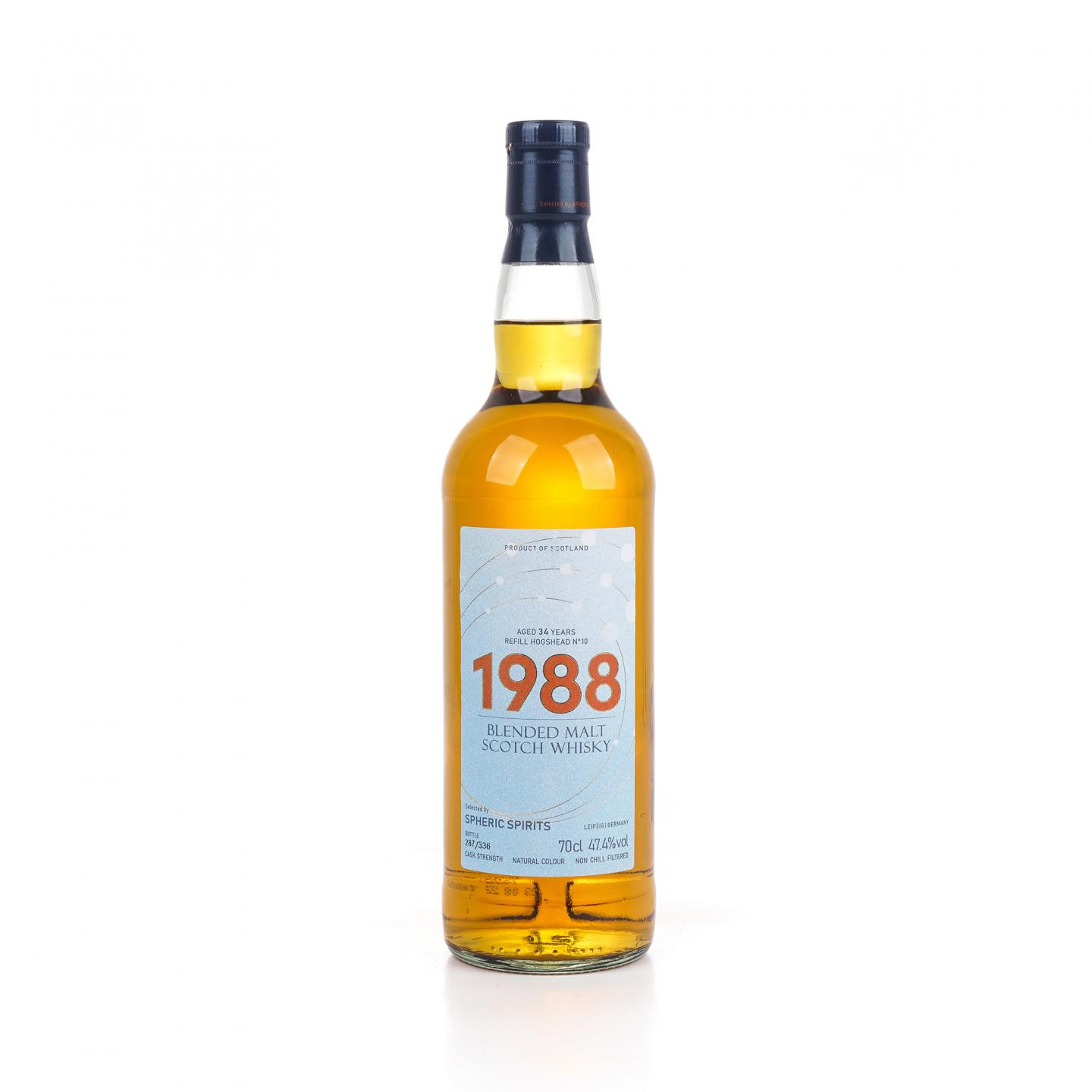 苏格兰调和 34年 1988-2022 SpSp 桶号#10 桶强 700ML