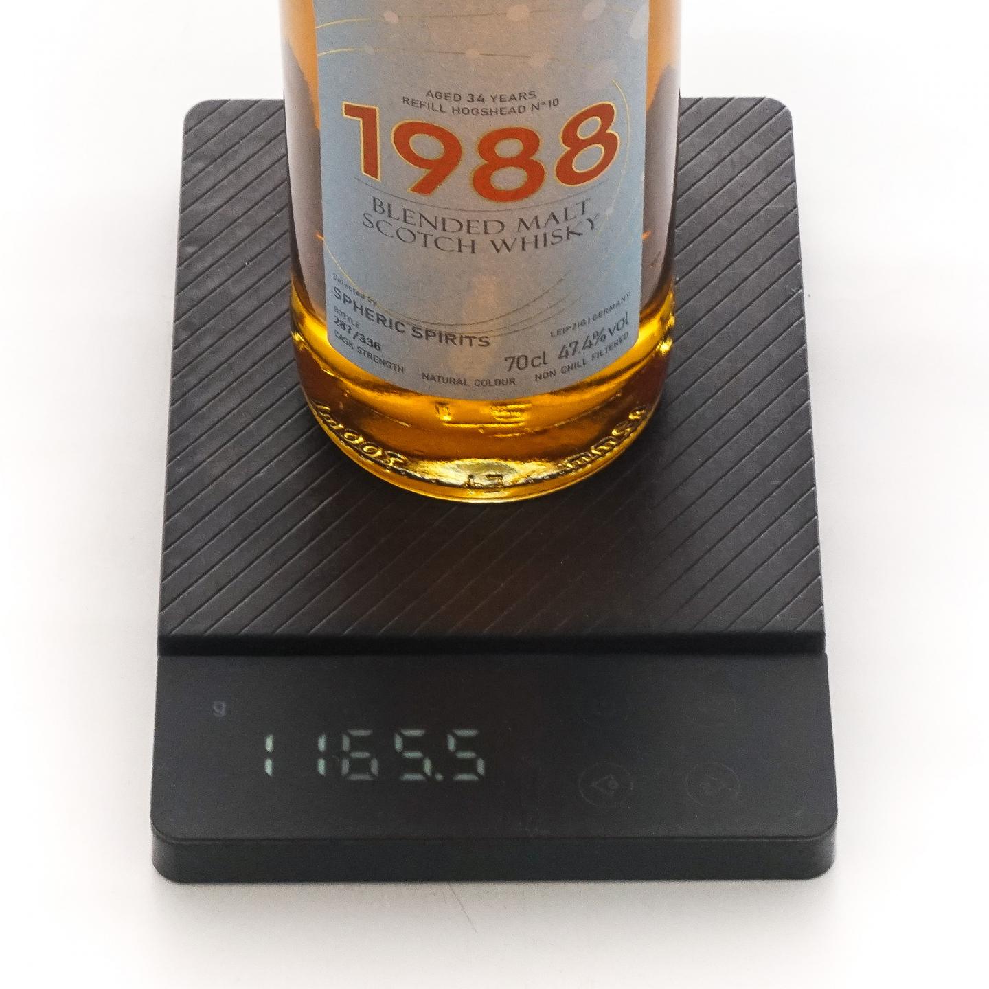 苏格兰调和 34年 1988-2022 SpSp 桶号#10 桶强 700ML