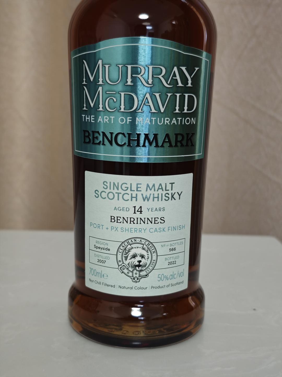 Benrinnes 本利林14年 Murray McDavid装瓶 50度