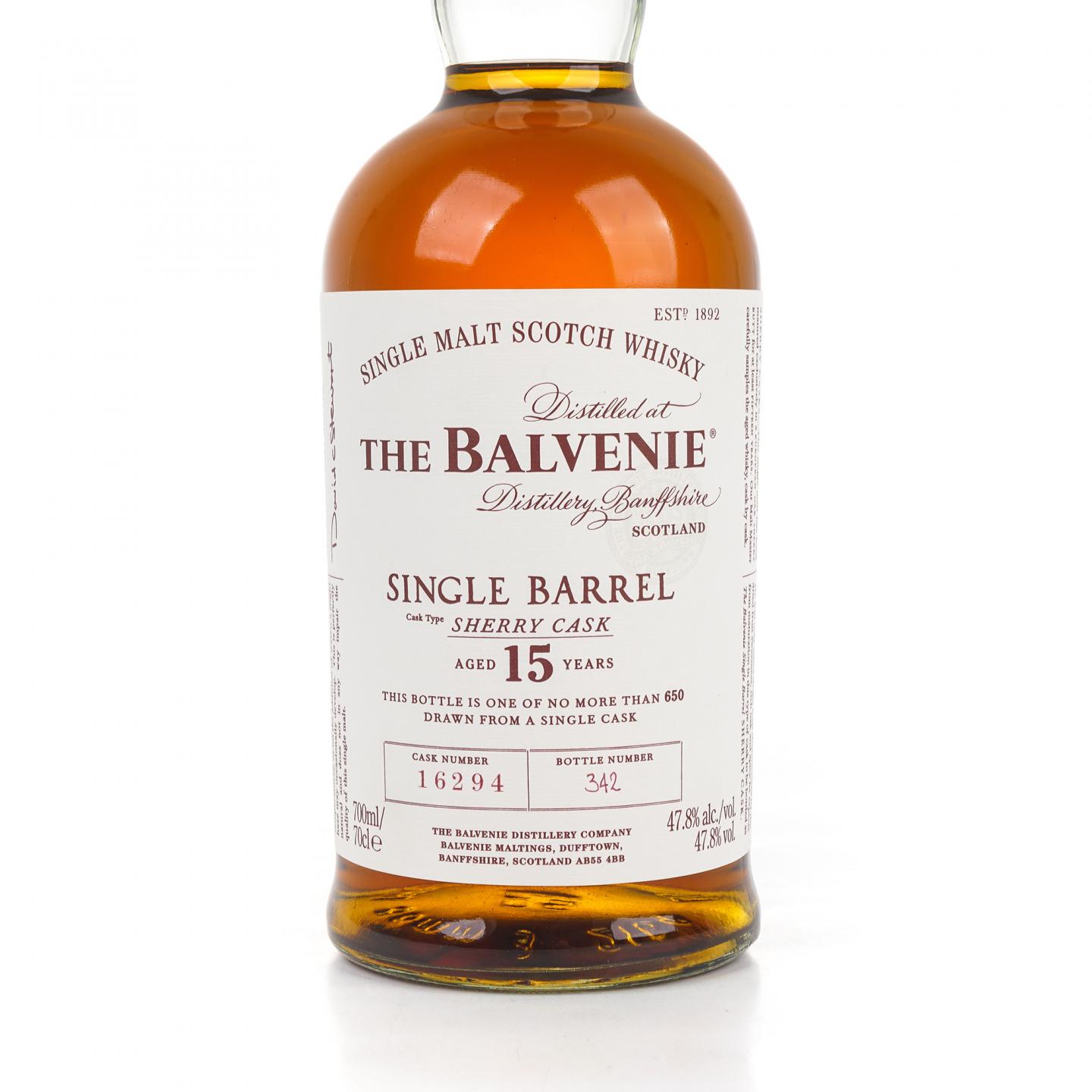 百富 15年 雪莉单桶#16294