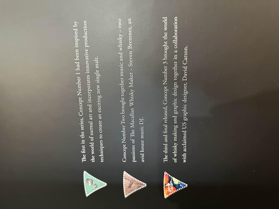 麦卡伦概念Concept系列套装礼盒（3瓶）