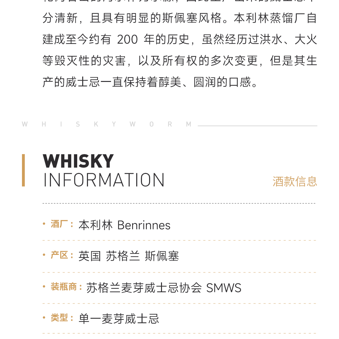 【涂抹橘子酱】Benrinnes 本利林16年2006单桶36.201 单一麦芽威士忌