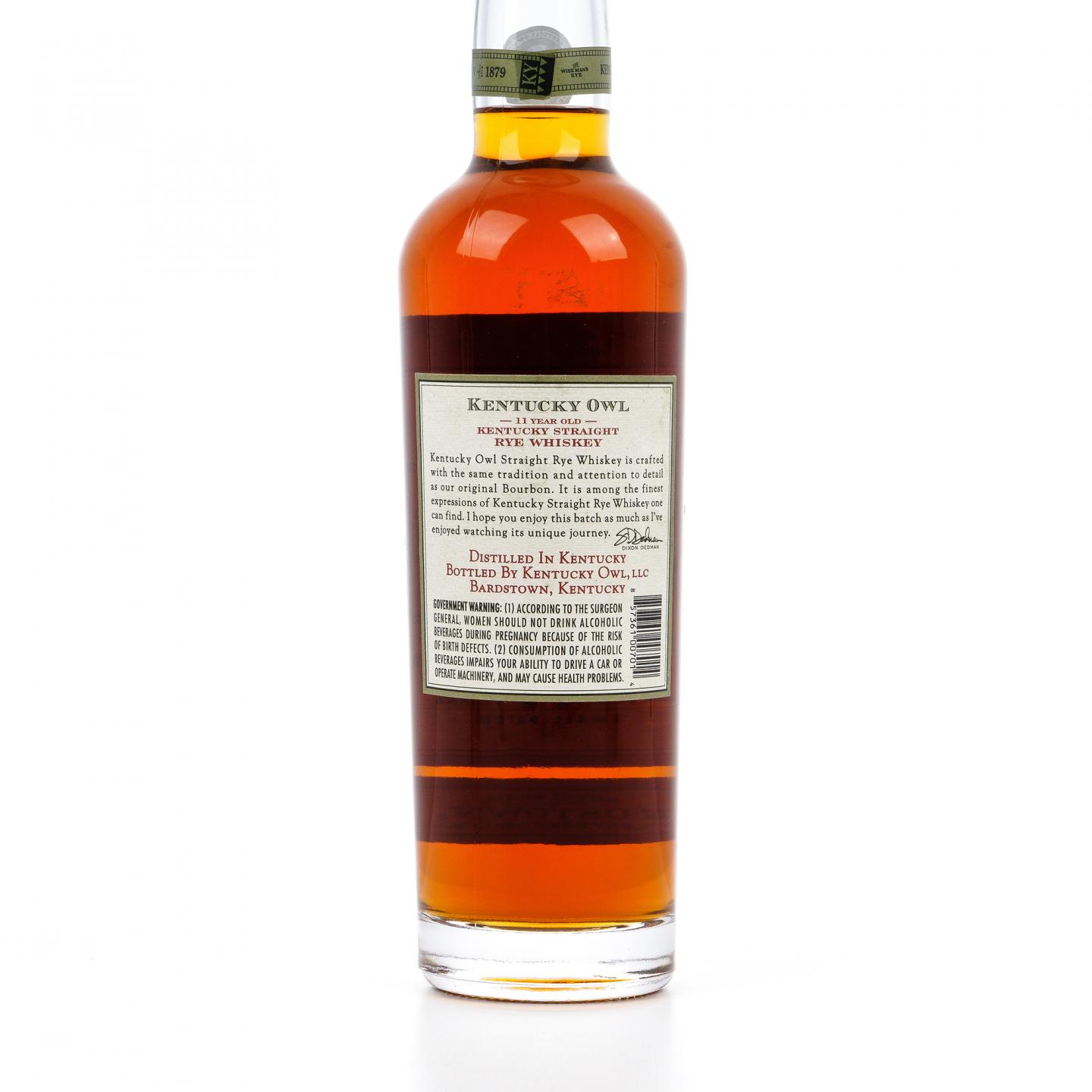 肯塔基猫头鹰 11年 黑麦威士忌 750ml