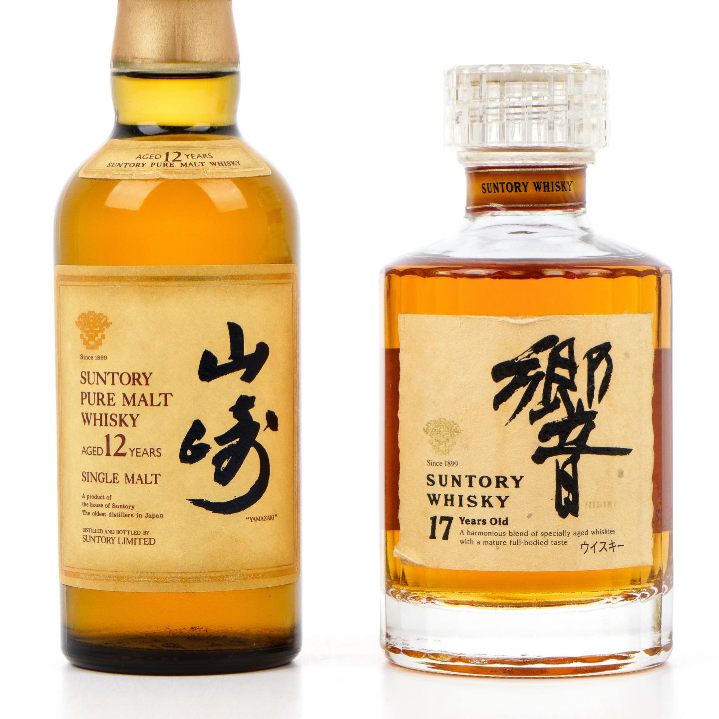 【中样】响 17年/山崎 12年 金花标 180ml*2