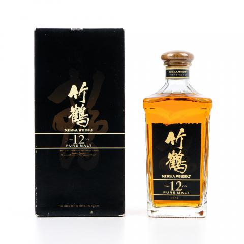 竹鹤 12年 Pure Malt 角瓶 660ml 40%